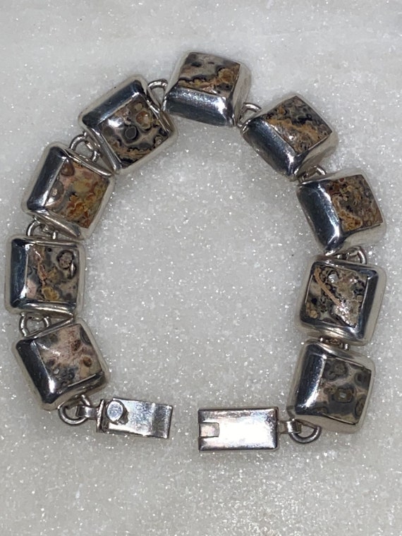 Leopard Skin Jasper Link Bracelet - image 2