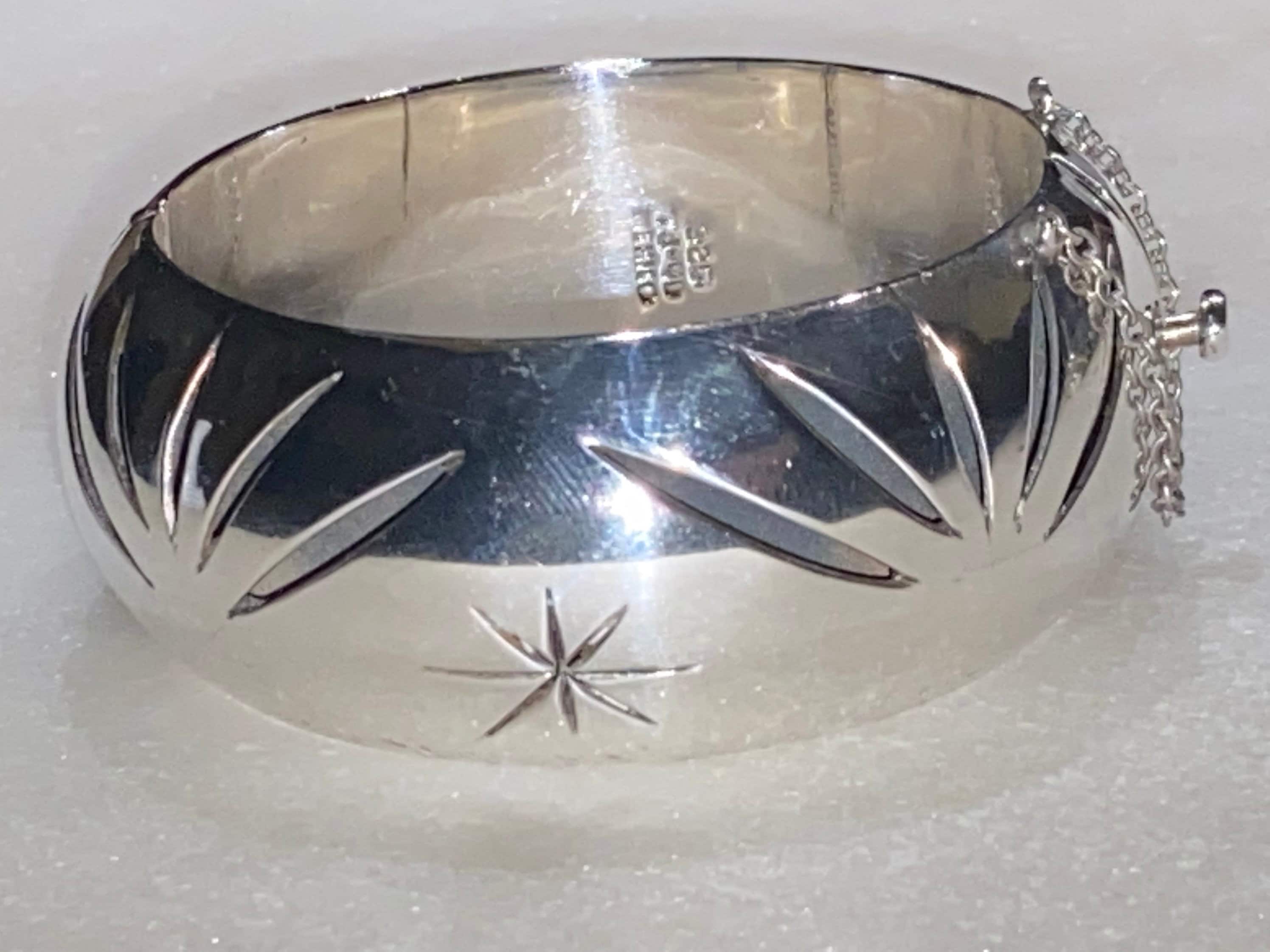 アクセサリー Vintage Mexican Silver Dome Bangle 925 il_1080xN.6111963102_a0c3.jpg