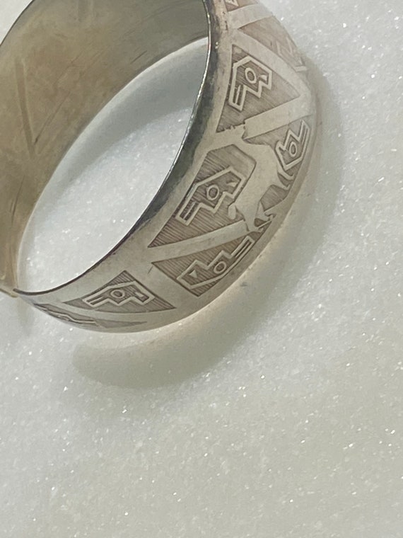 Aztec Etched Sterling Cuff - image 3