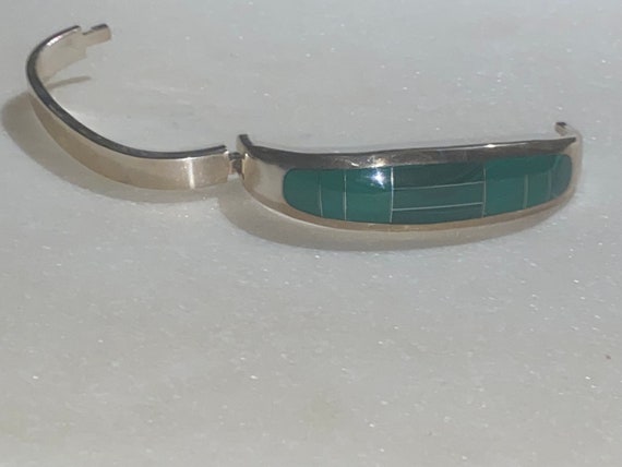 TAXCO Malachite Inlay Sterling - image 2