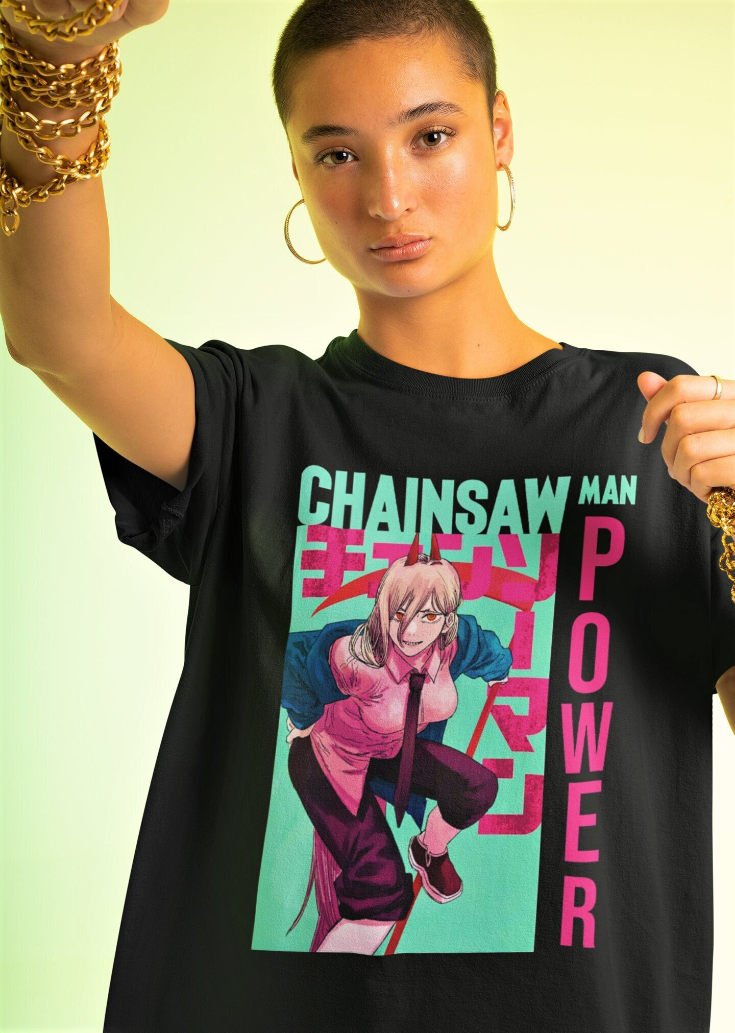 Unisex, Chainsaw Man Power Shirt chainsaw Man Shirt,chainsaw Man