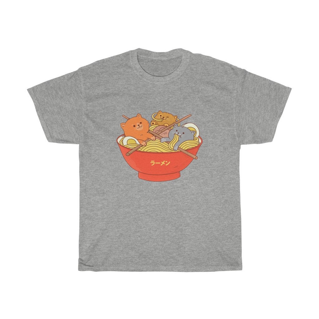 Kawaii Noodle Cats Shirt kawaii shirtaesthetic shirtkawaii | Etsy