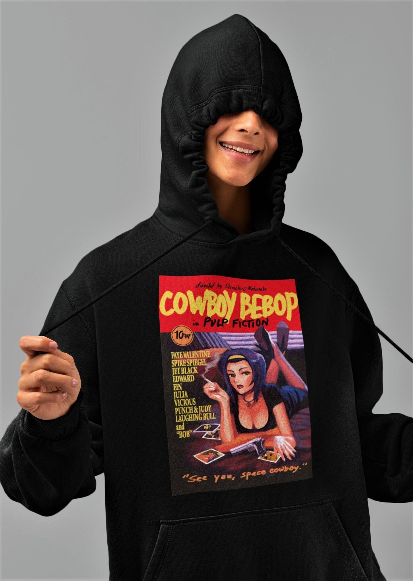 Unisex Cowboy Bebop Pulp Fiction Hoodie 