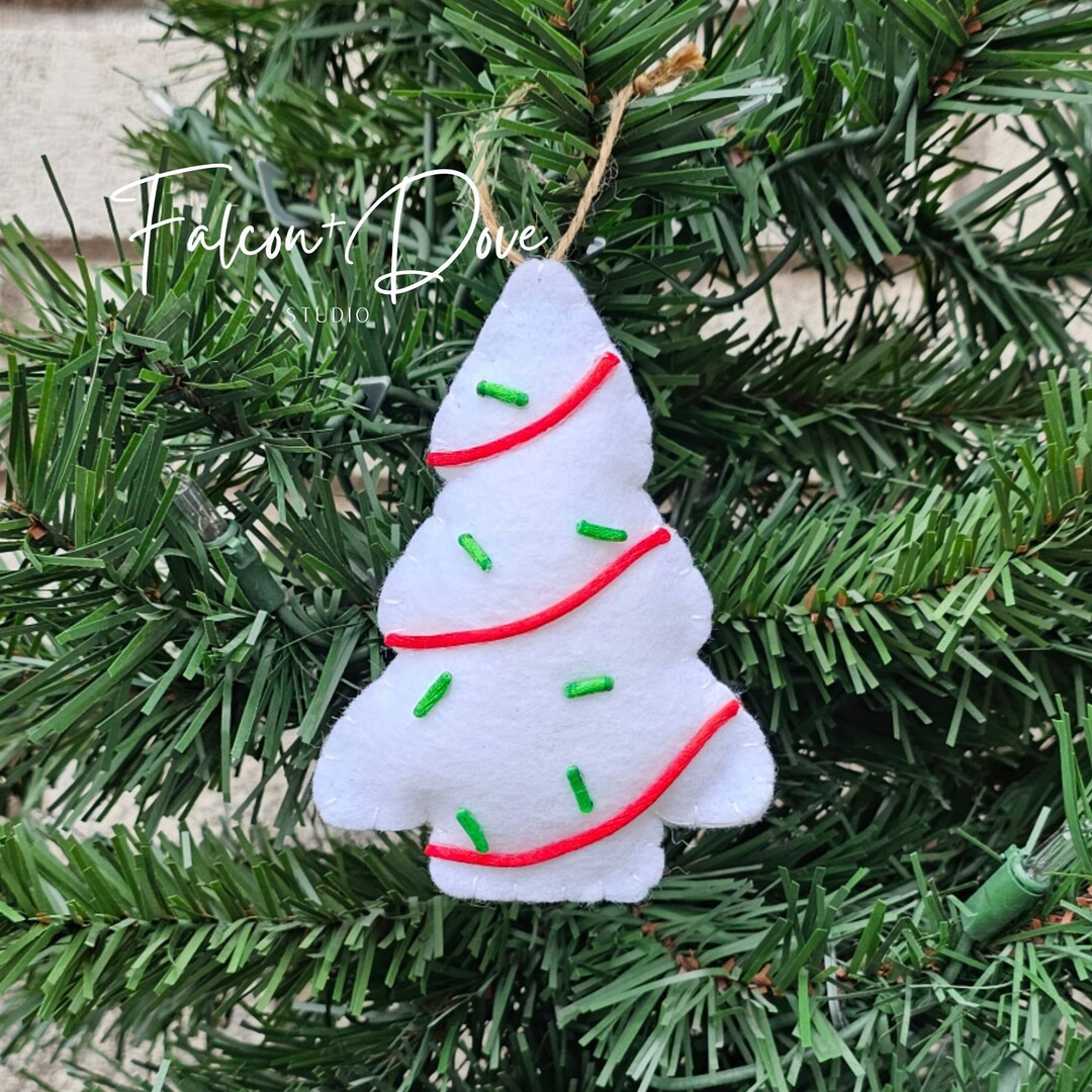 Christmas Cake Ornament Christmas Tree Cake Ornament Felt Ornaments