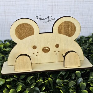 Animal Eyeglass Holder – Wooden Glasses Stand, Cute Desk Organizer, Dog or Cat Design, Gift for Glasses Wearers, Animal Lover Gift image 16