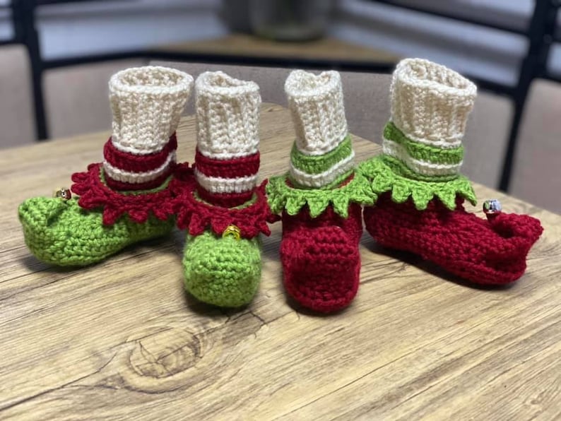 adult sizes Crochet Elf Shoes