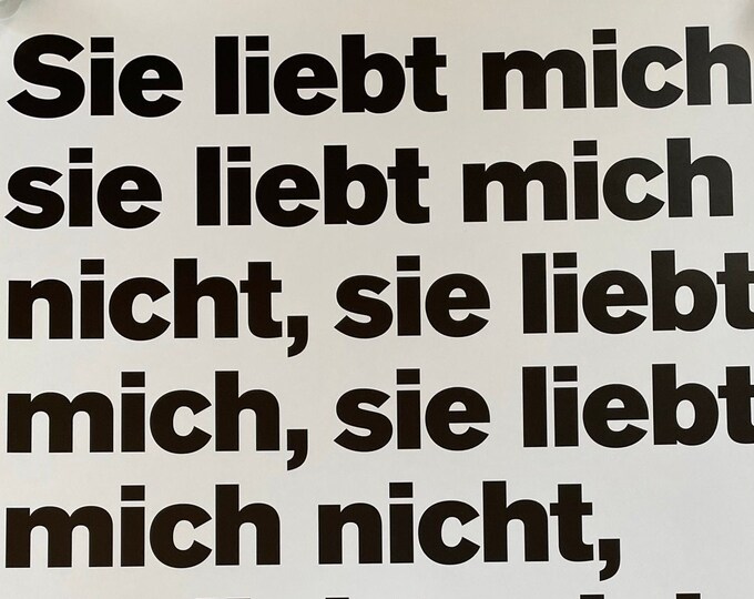 Sie Liebt Mich Sie Liebt Mich Nicht www.etsy.com