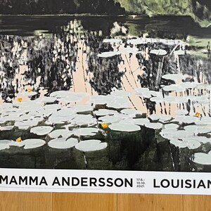 国内未入荷 Mamma Andersson Pond (2019) Poster Louisiana Museum of Modern Art Mamma Andersson - Pond 2019