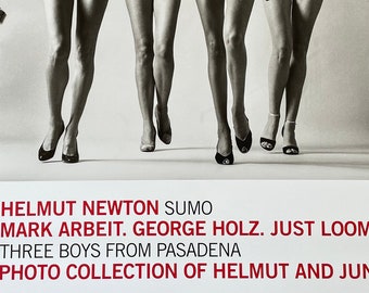 HELMUT NEWTON - Original exhibition poster "Sumo" of exhibition in Berlin - They come (naked), French Vogue, 1981