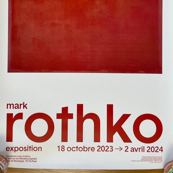 MARK ROTHKO - Original exhibition poster from the Fondation Louis Vuitton