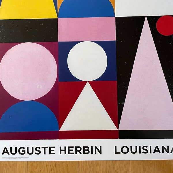 AUGUSTE HERBIN - Affiche graphique abstraite Louisiane