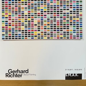 GERHARD RICHTER - Manifesto originale della mostra "About Painting" S.M.A.K. Gand 2017