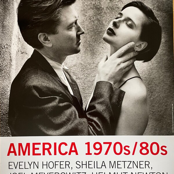 HELMUT NEWTON - Original exhibition poster "Americas 1970s/80s" of exhibition in Berlin