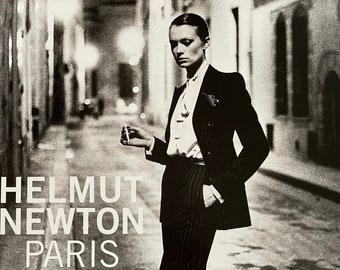 HELMUT NEWTON - Original exhibition poster "Rue Aubriot" of exhibition in Berlin