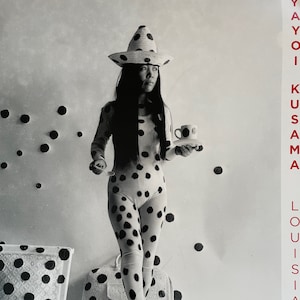 YAYOI KUSAMA - Cartel original de la exposición "Self-Obliteration by Dots (1968)" Louisiana Dinamarca