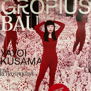 Yayoi Kusama - Cartel original de la exposición "Eine Retrospektive" en Berlín
