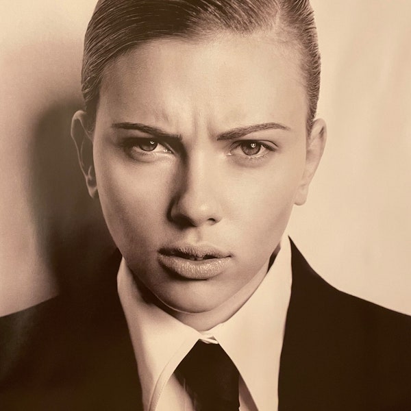 RUSSELL JAMES - Original exhibition poster of Scarlett Johansson Fotografiska Stockholm 2010