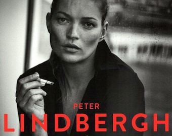 PETER LINDBERGH - Affiche originale de l’exposition Kate Moss de l’exposition « From Fashion To Reality » à Munich