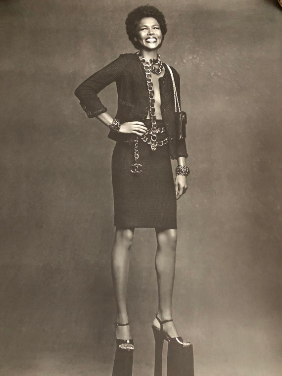 KARL LAGERFELD Original poster from the CHANEL exhibition The Little Black Jacket Ayo