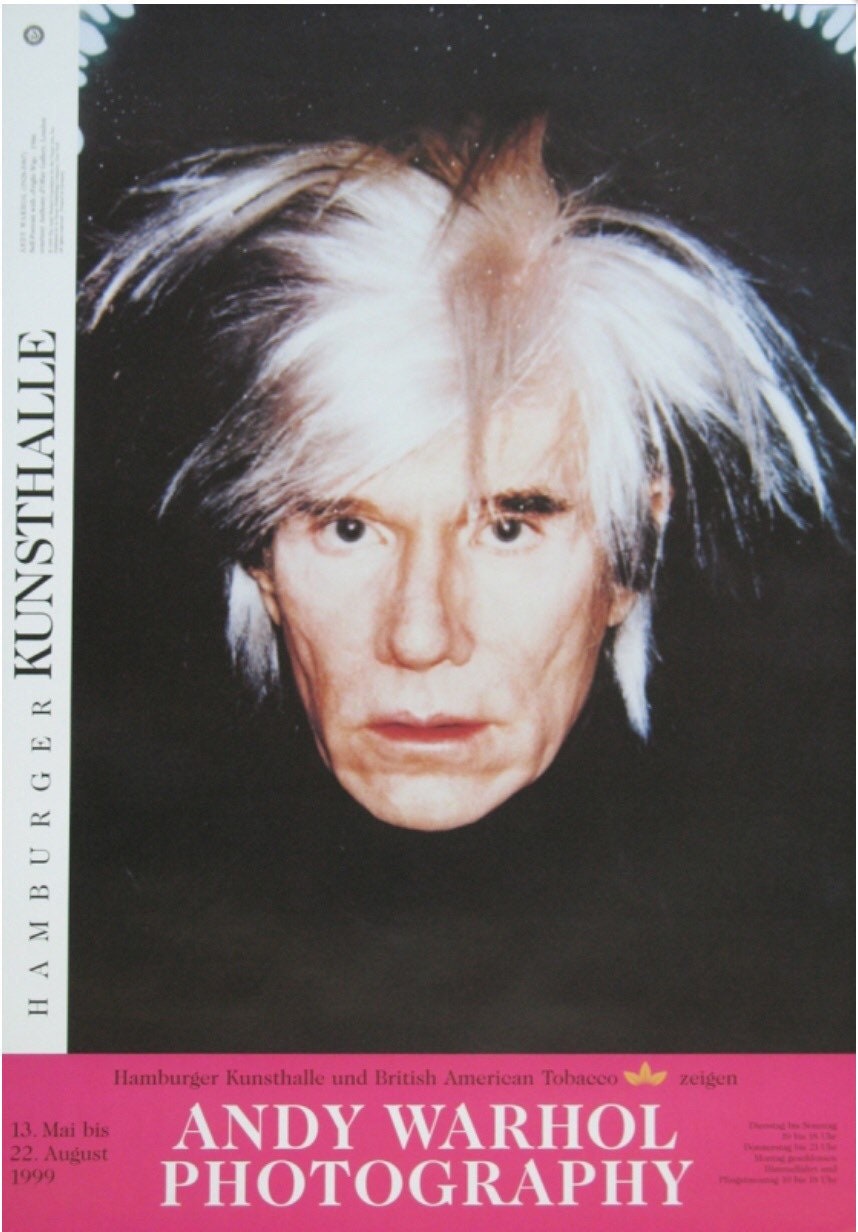 ANDY WARHOL - Original exhibition poster Kunsthalle Hamburg 1999