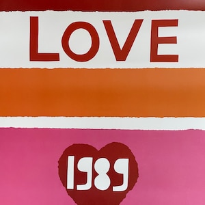 Yves Saint Laurent - Original exhibition LOVE poster 1989 from the YSL museum in Paris