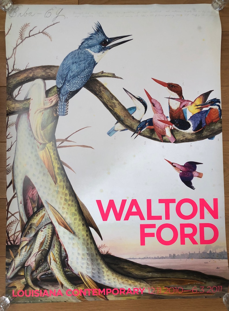 WALTON FORD Original exhibition poster Louisiana image 2