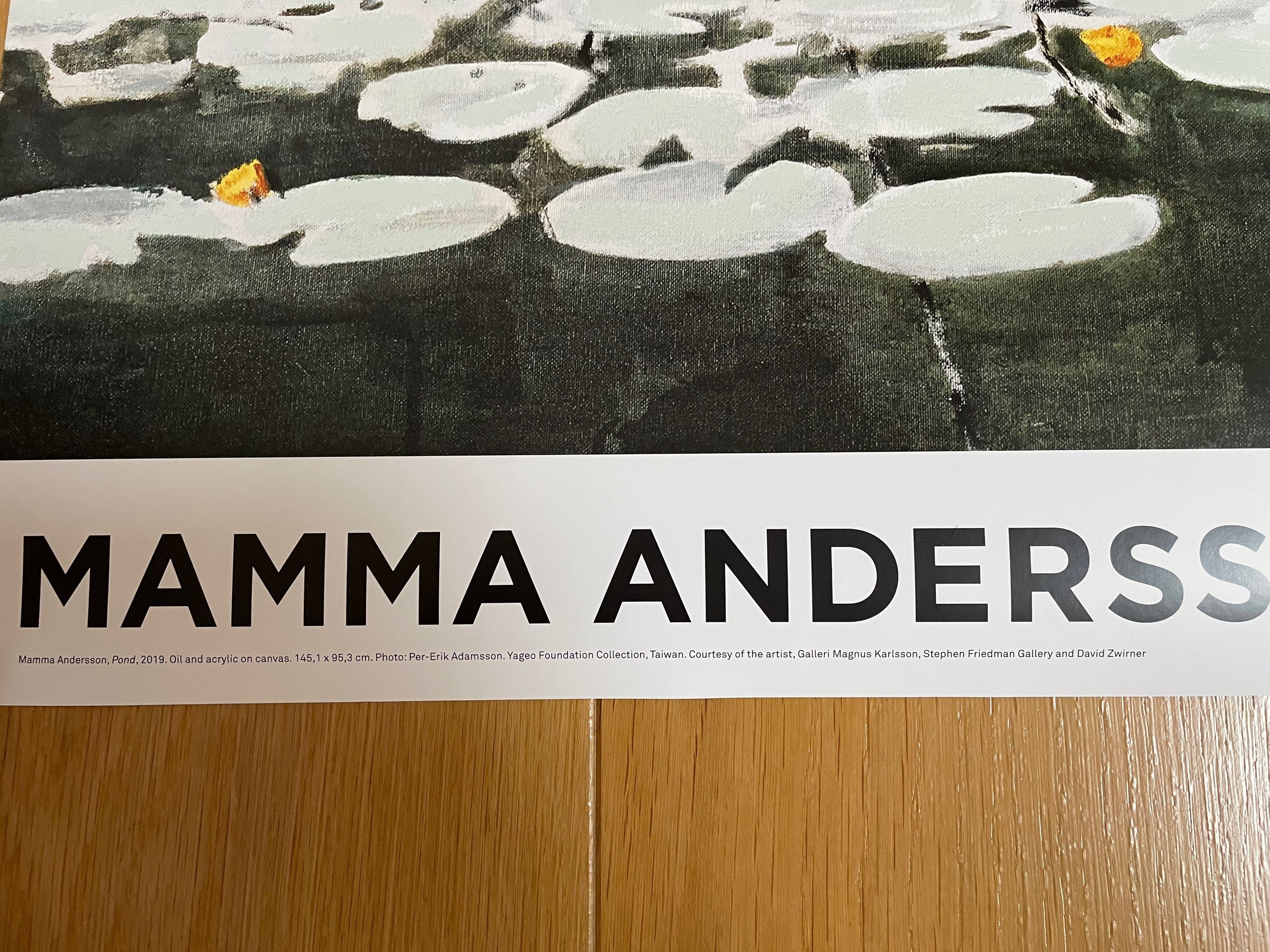 MAMMA ANDERSSON - Original Exhibition Poster MAMMA ANDERSSON - Original Exhibition Poster