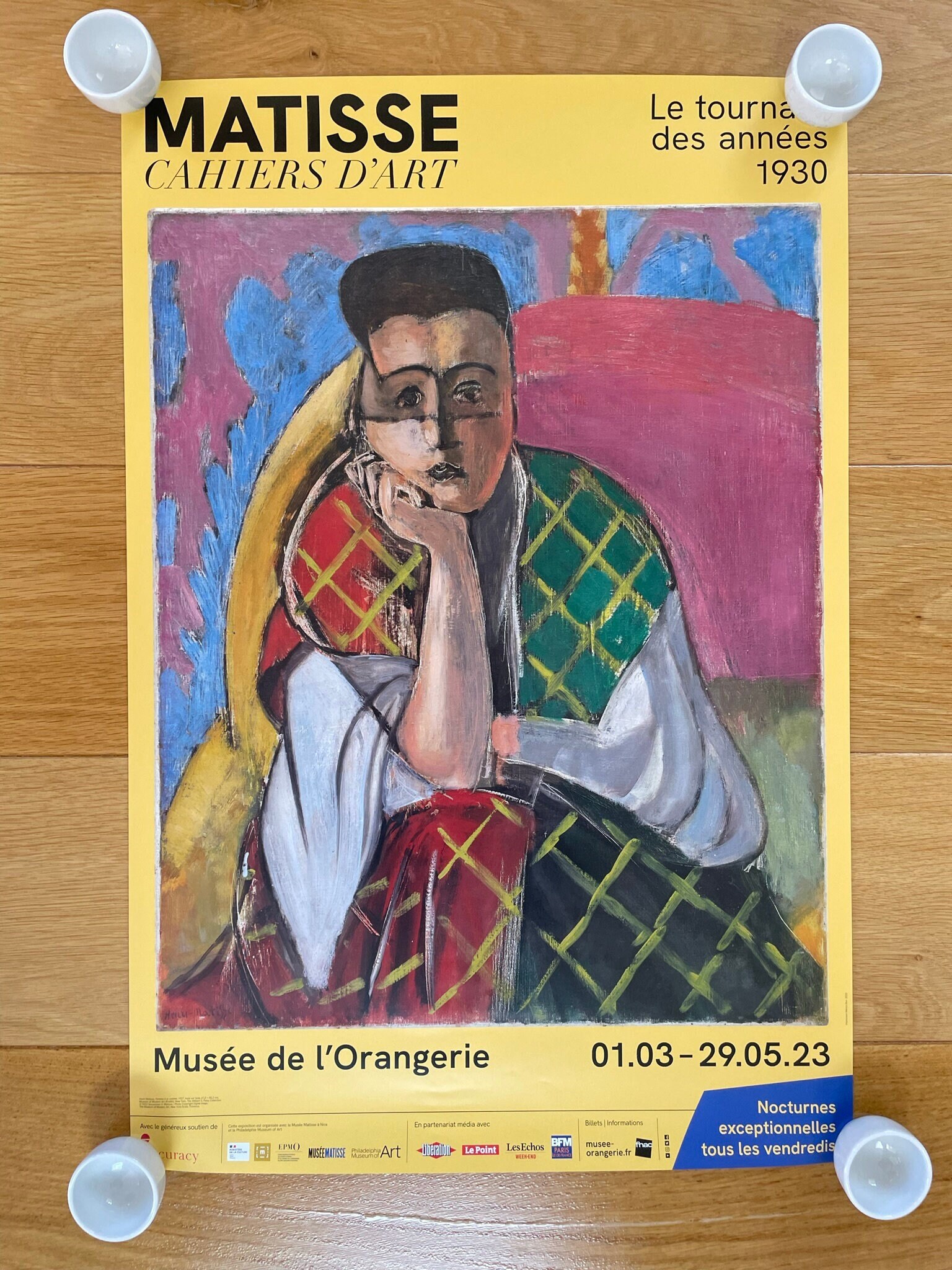 Rare Vintage 1950 Matisse “Figure Décorative sur Fond Ornemental Rare Vintage 1950 Matisse “Figure Décorative sur Fond Ornemental