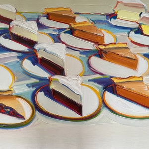 WAYNE THIEBAUD - Poster originale della mostra "Pie rows" dalla mostra della Fondation Beyeler