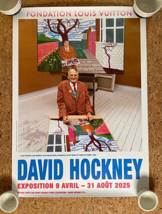 DAVID HOCKNEY Manifesto originale della mostra 