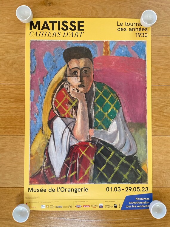 Rare Vintage 1950 Matisse “Figure Décorative sur Fond Ornemental Rare Vintage 1950 Matisse “Figure Décorative sur Fond Ornemental