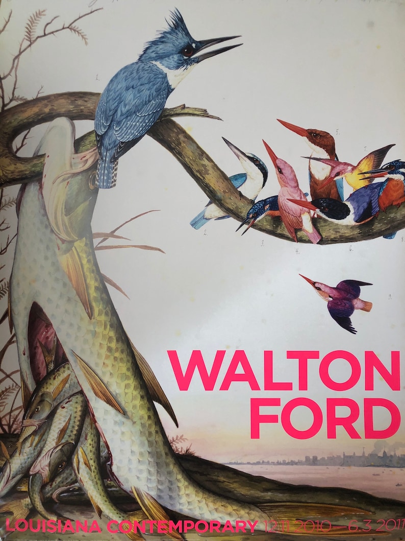 WALTON FORD Original exhibition poster Louisiana image 1