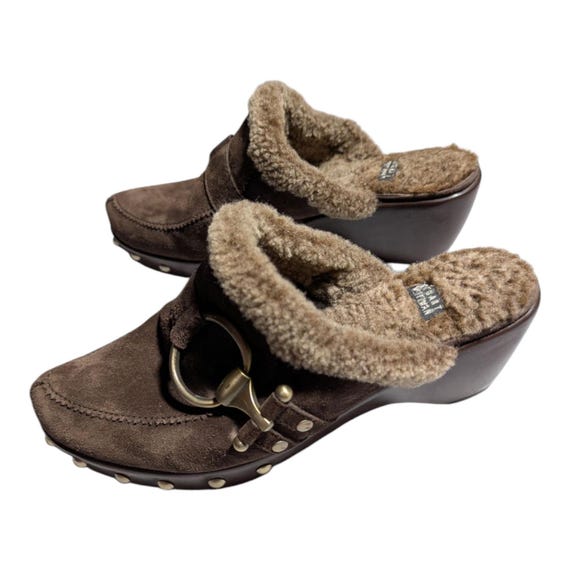 Vtg Y2K Stuart Weitzman Circuit Cola Brown Suede … - image 7