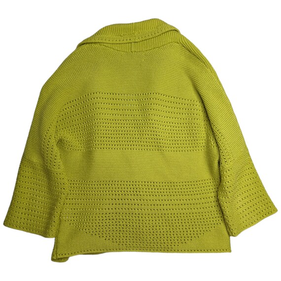 Vtg Y2K Jones New York Spring Green Crochet Knit … - image 2