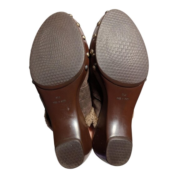 Vtg Y2K Stuart Weitzman Circuit Cola Brown Suede … - image 5