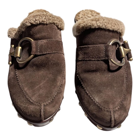 Vtg Y2K Stuart Weitzman Circuit Cola Brown Suede … - image 2