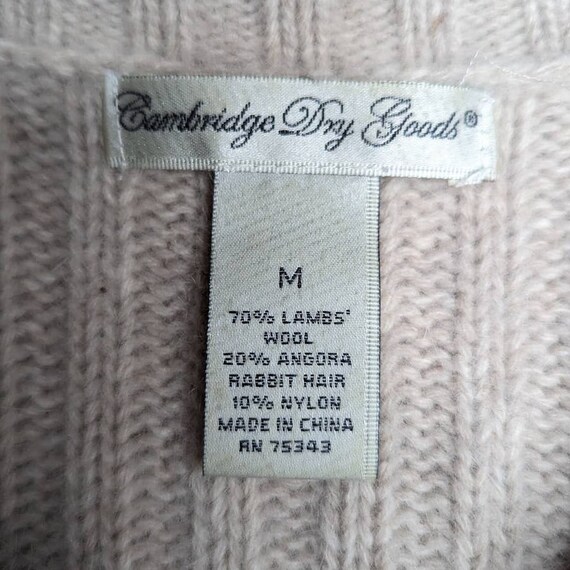 Vtg 1990s Cambridge Dry Goods Oatmeal Beige Wool … - image 4