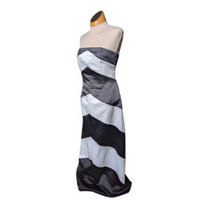 knee length dresses for ladies Black and Gray Chevron Maxi Dress