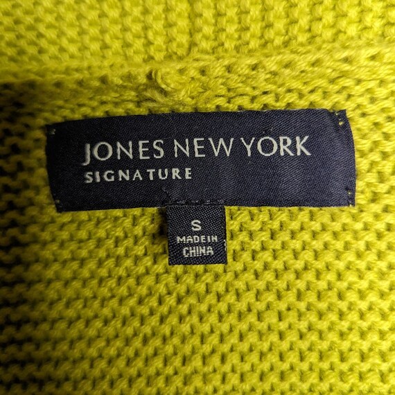 Vtg Y2K Jones New York Spring Green Crochet Knit … - image 3