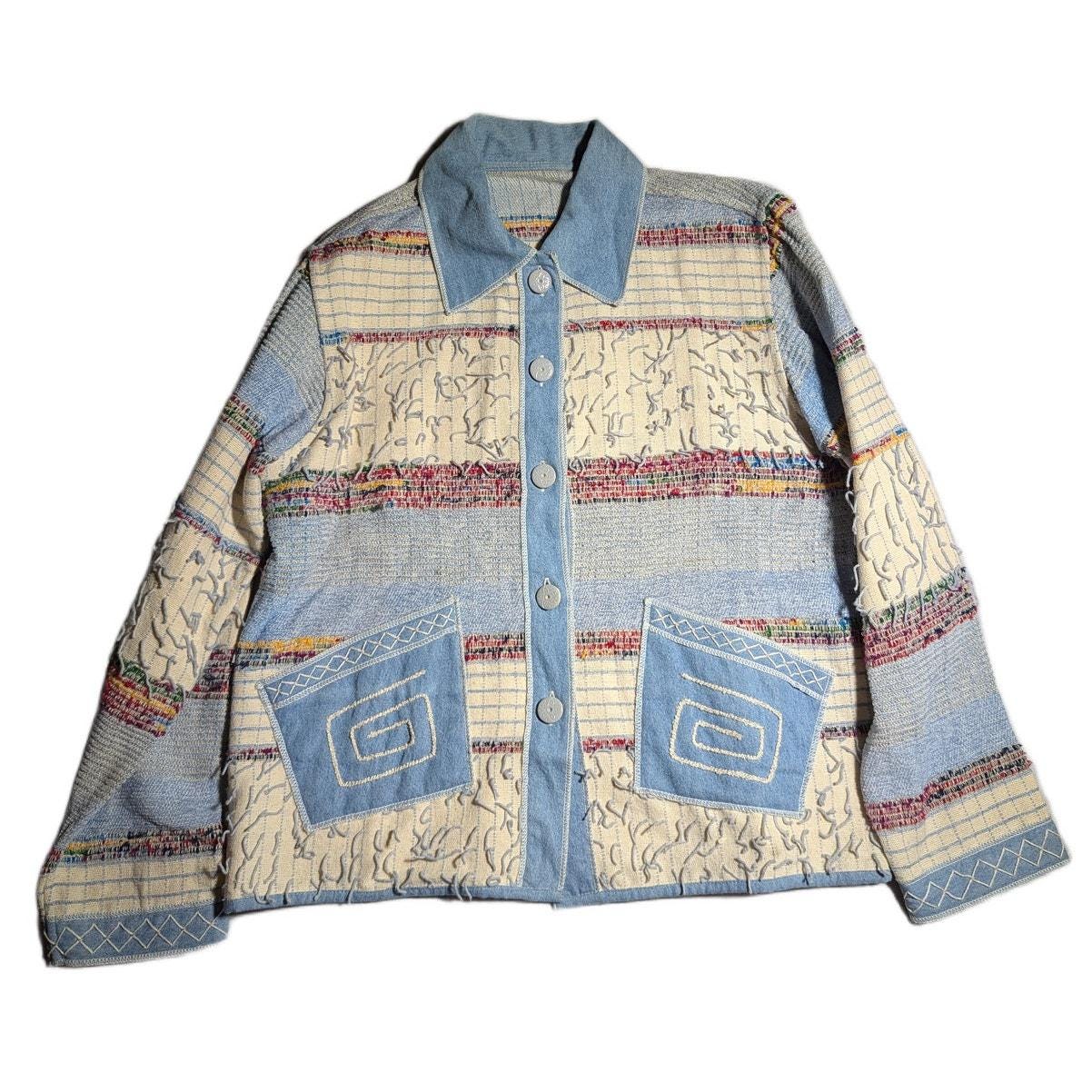 vintage デザインジャケット アイボリー YAK MAGIC 変形 古着 Yak Magik - Etsy