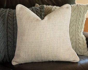 herringbone throw pillow
