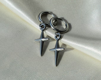 Starling Earrings | hypoallergenic star cross grunge goth alt edgy y2k no-tarnish earrings