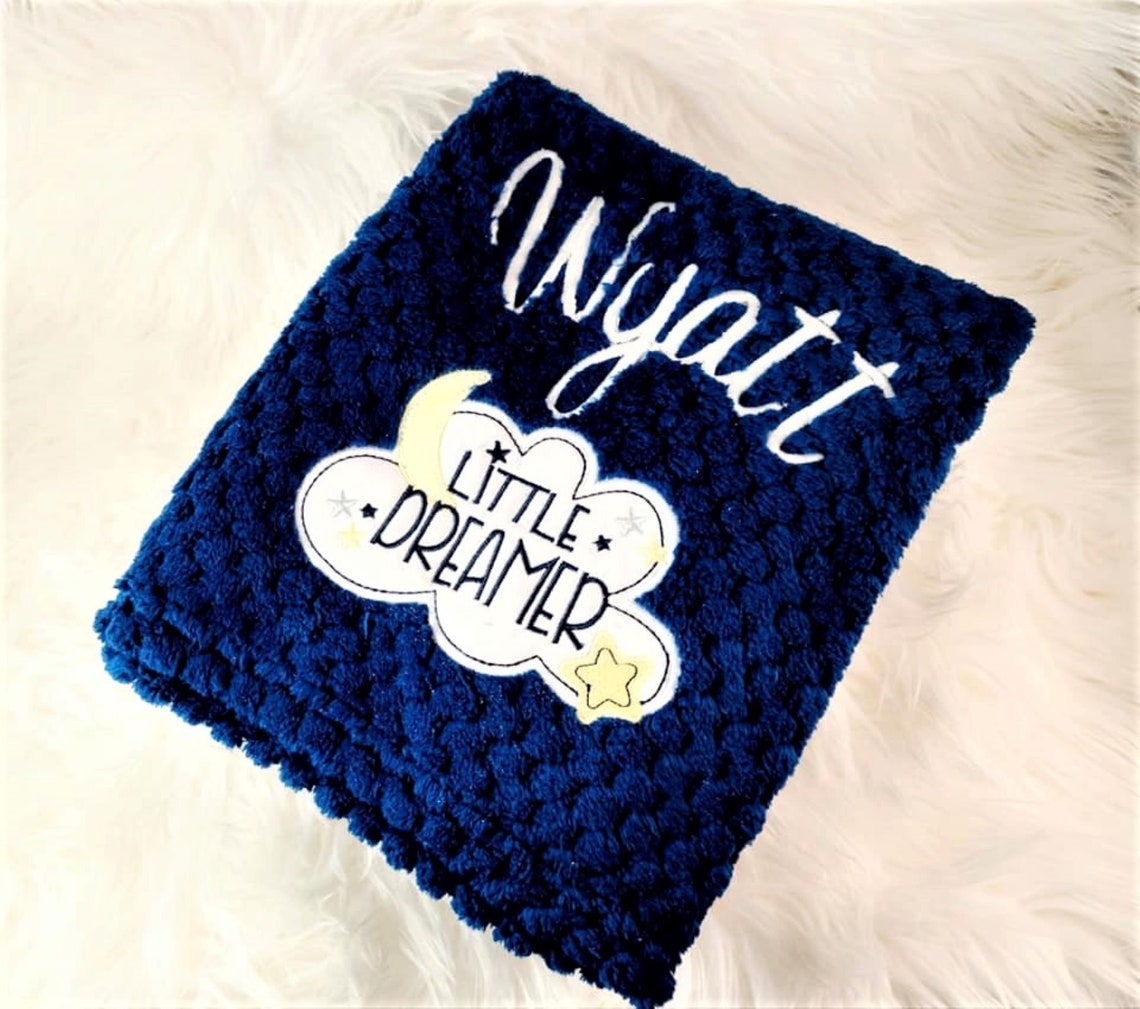 Baby Blanket Personalized Baby Blanket Embroidered with Name Etsy