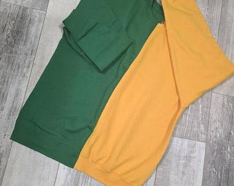 Custom Two-Tone Gildan Sweatshirt: Color Block Crewneck, Blanks for Embroidery or DIY Vinyl Project