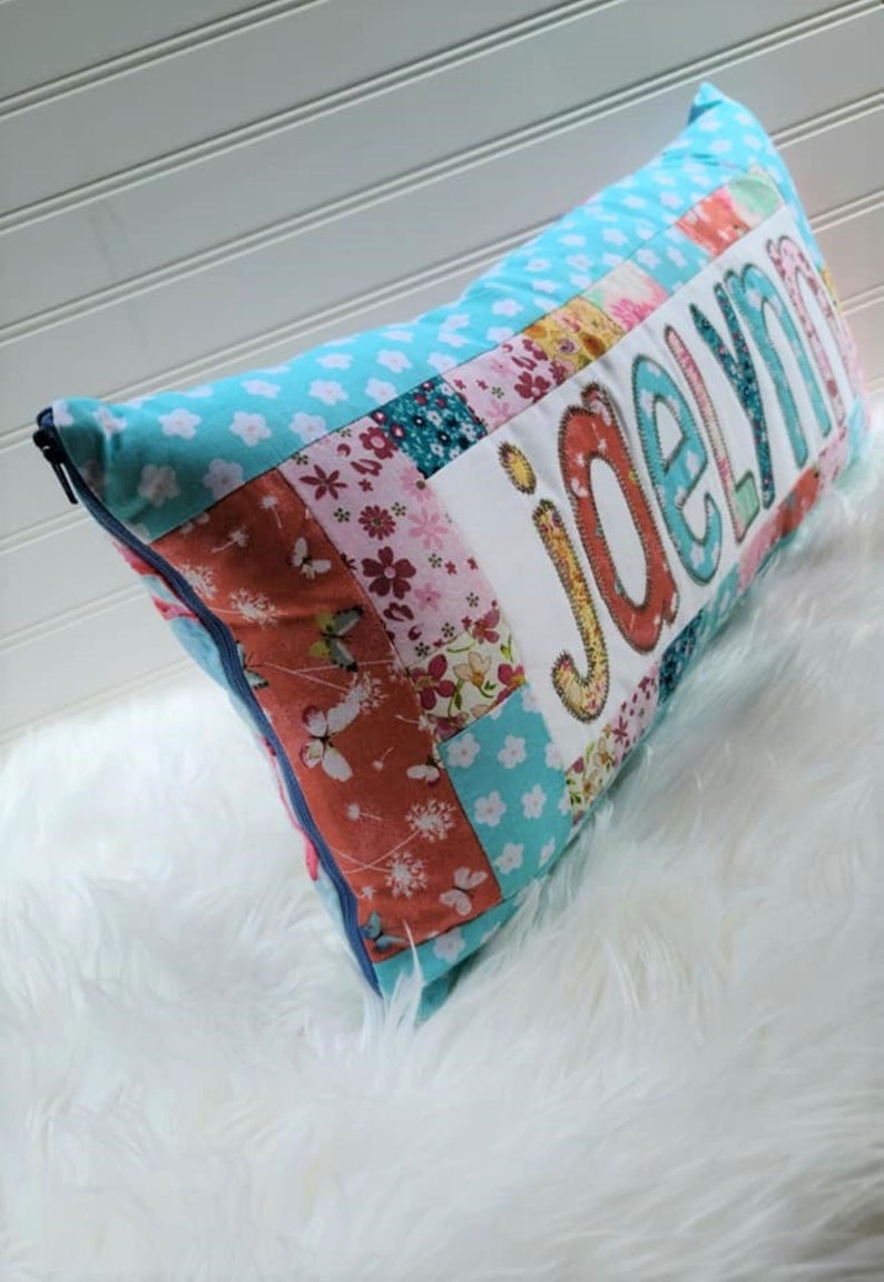 Custom Kids Name Pillow Personalized Childs Pillow Christmas Etsy