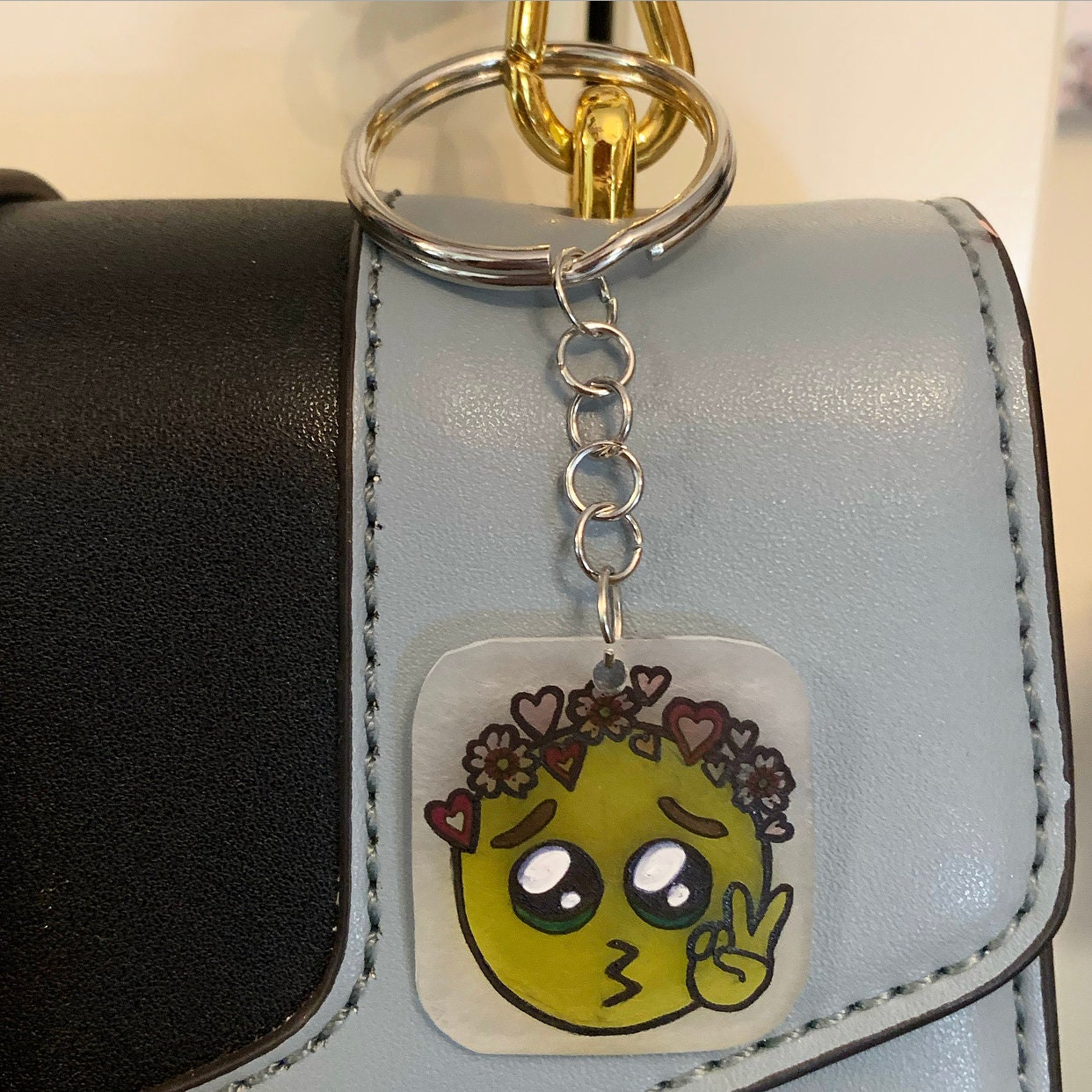 Cute Emoji Keychain Etsy