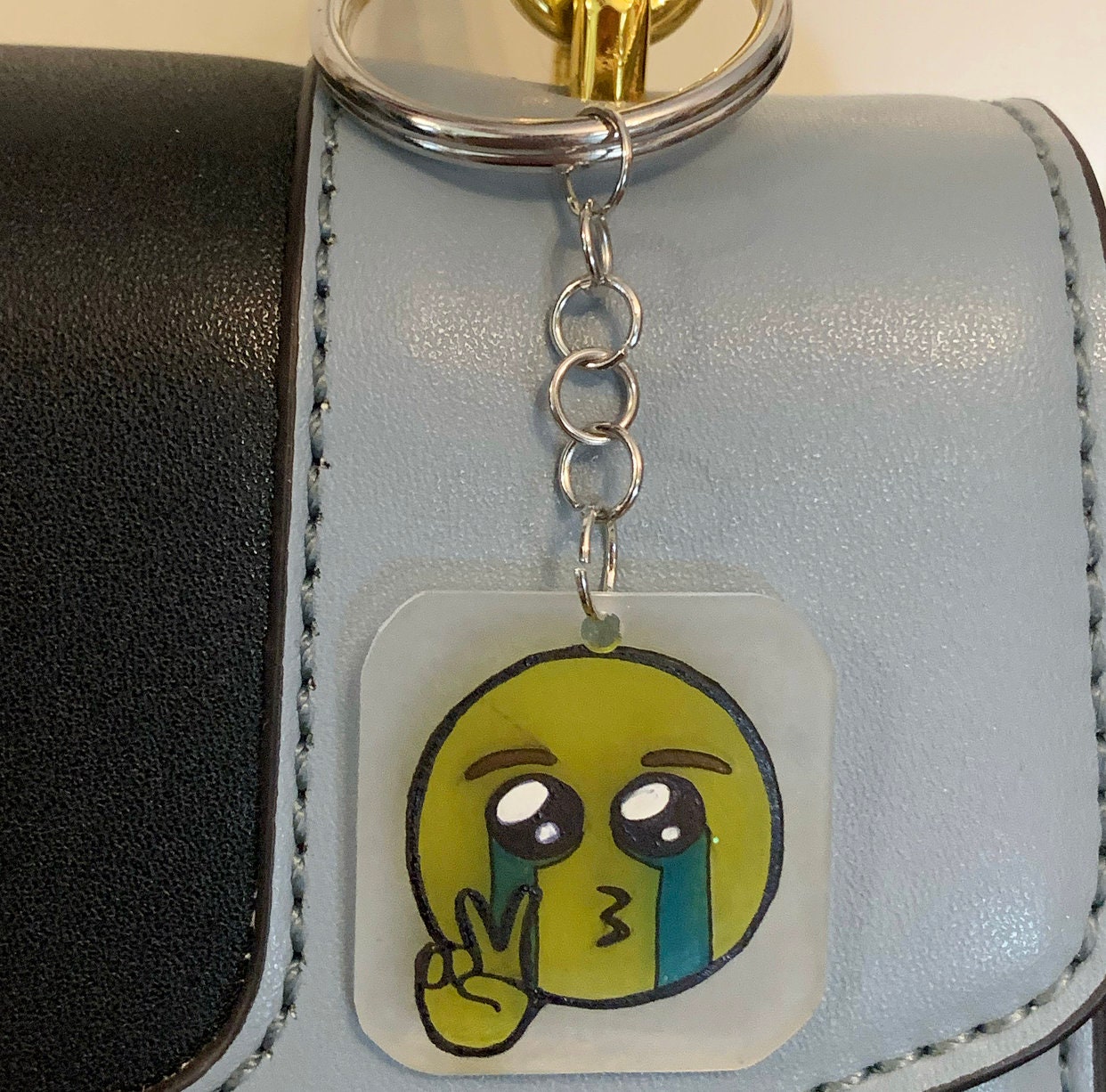 Cute Emoji Keychain Etsy