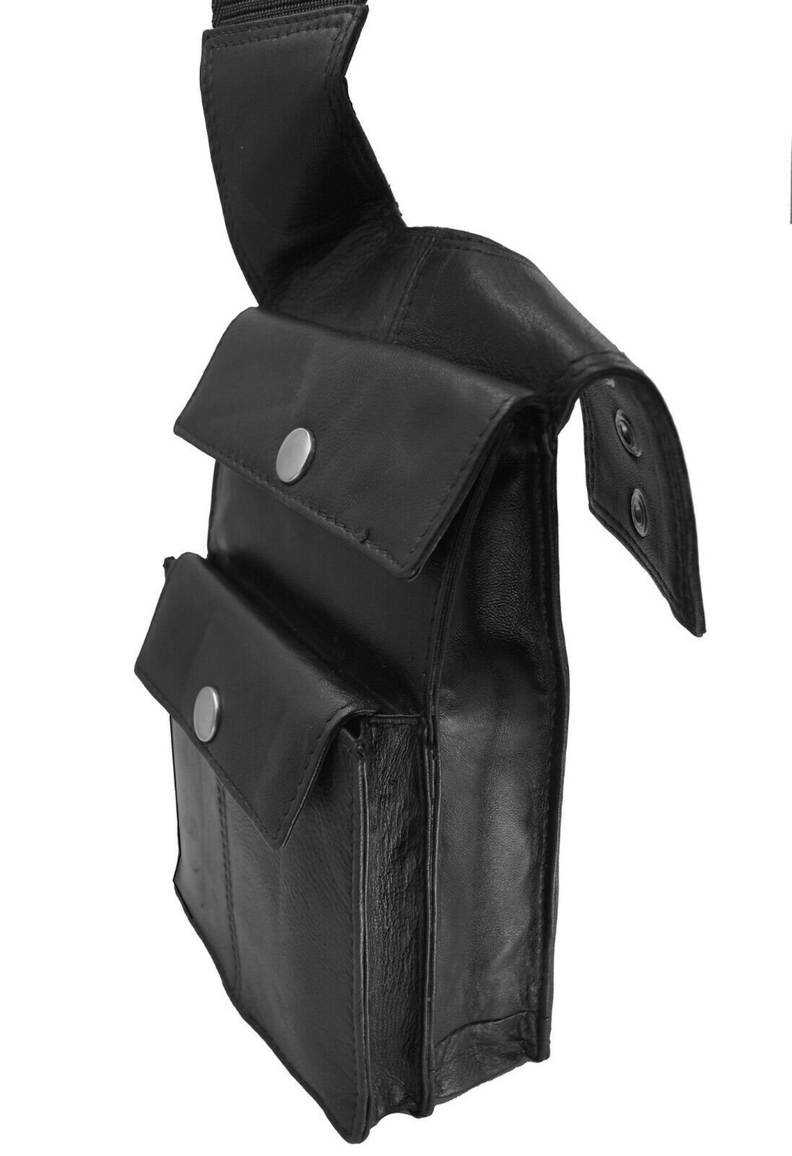 Black Handcrafted Genuine Leather Under Arm Pistol Bag Etsy