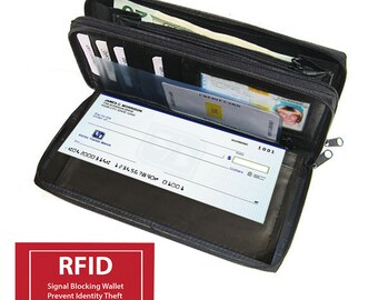 women's trifold checkbook wallet