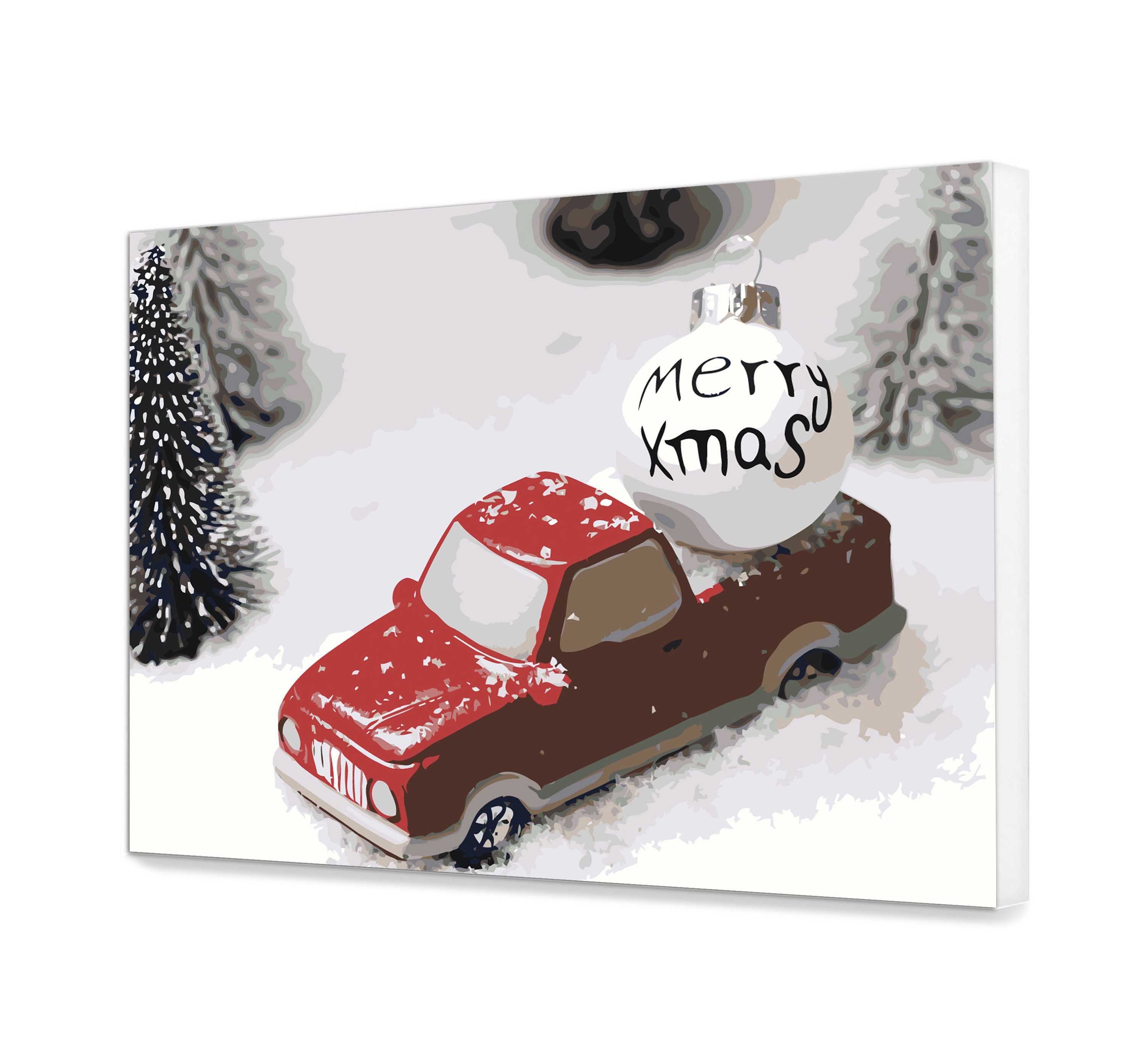 Christmas Handmade DIY Painting by Numbers Set for Painting Etsy